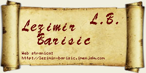 Ležimir Barišić vizit kartica